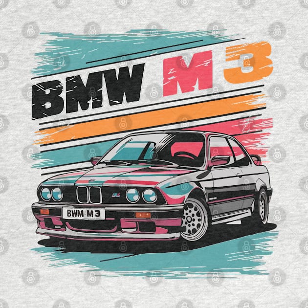 BMW M3 E30 Vintage Car by Cruise Dresses